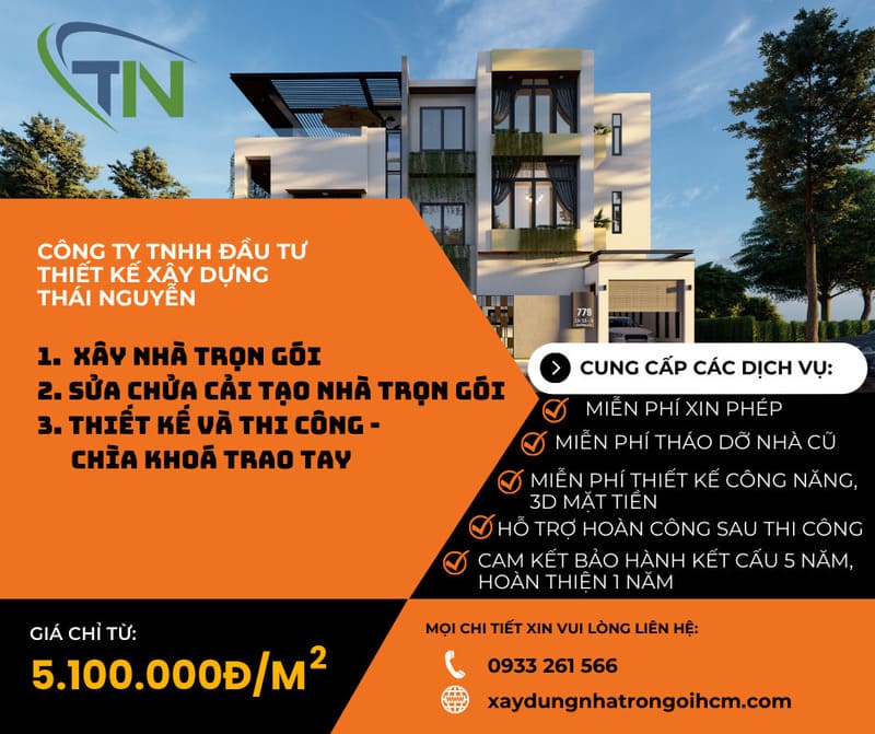 đơn vị thiết kế và thi công nhà trọn gói tại TPHCM đơn vị thiết kế và thi công nhà trọn gói tại TPHCM