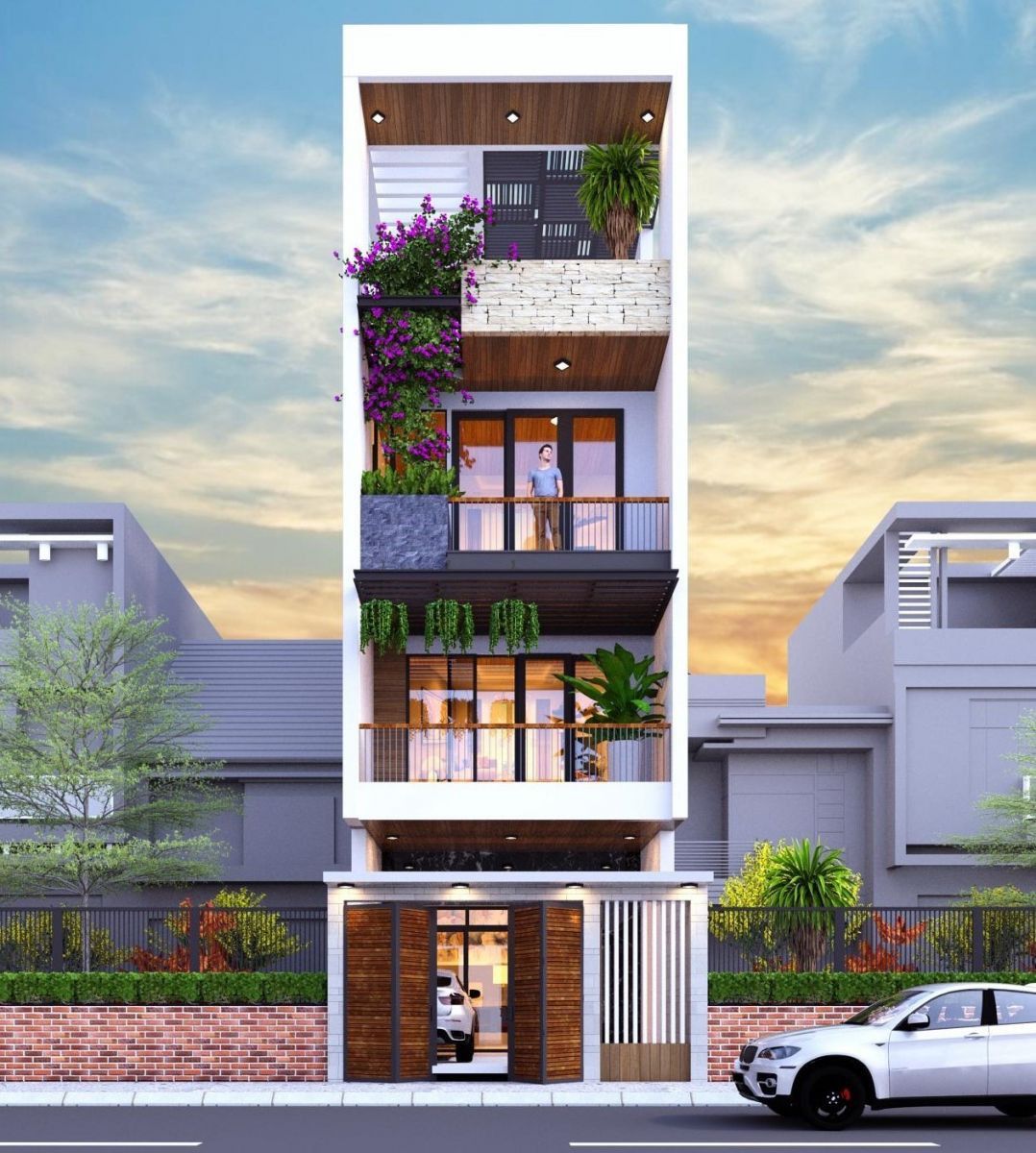 mẫu thiết kế nhà phố kinh doanh Mẫu nhà phố kinh doanh 1 tầng