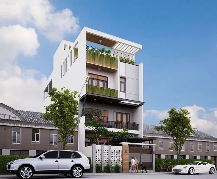 mẫu thiết kế nhà phố kinh doanh Mẫu Thiết Kế Nhà Phố Kinh Doanh