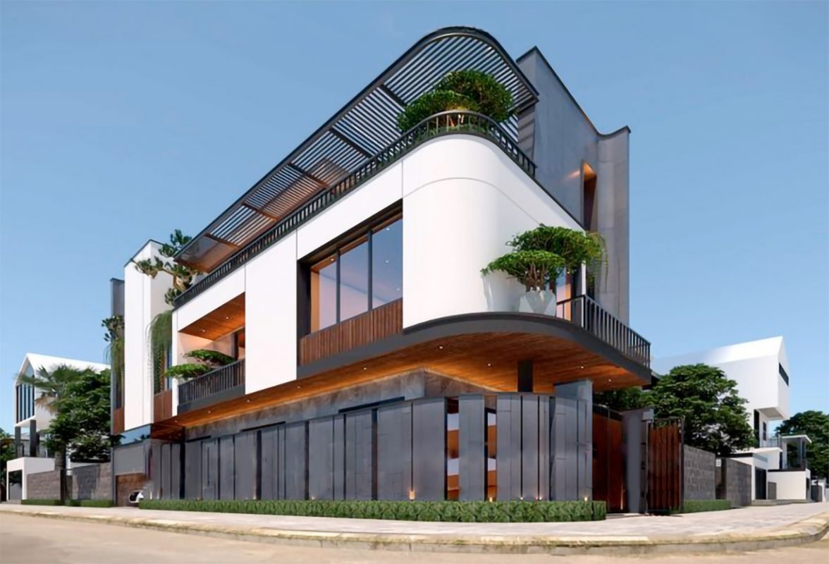 mẫu thiết kế nhà phố kinh doanh Mẫu nhà 2 tầng kết hợp kinh doanh